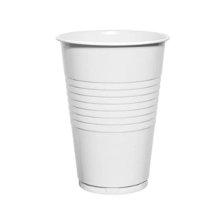 Tedeco Plastic Tall White Cup 9Oz (2000 Pack)