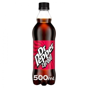 Dr Pepper Zero Bottle 500ml (12 Pack)