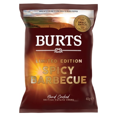 Burts Spicy Barbecue 40G (20 Pack)