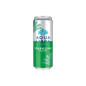 Aqua Libra Sparkling Water Can 330Ml (24 Pack)