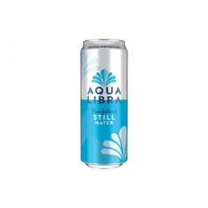 Aqua Libra Still Water Can 330Ml (24 Pack)