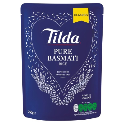 Tilda Pure Basmati Microwave Rice 250G (6 Pack)