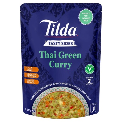 Tilda Tasty Sides Thai Green Curry 250G (6 Pack)