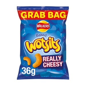 Walkers Wotsits Really Cheesy Crisps Grab Bag 36G (30 Pack)