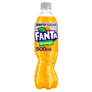 Fanta Orange Zero Sugar 500ml Bottle (12 Pack)