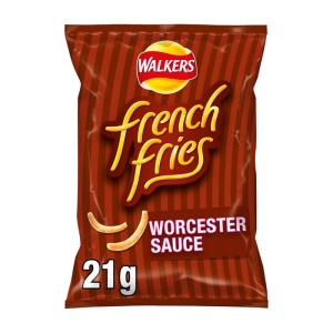 Walkers French Fries Worcester Sauce Crisps 21g (32 Pack)