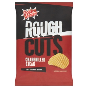 Golden Wonder Rough Cut Chargrilled Steak Crisps 47.5g (36 Pack)