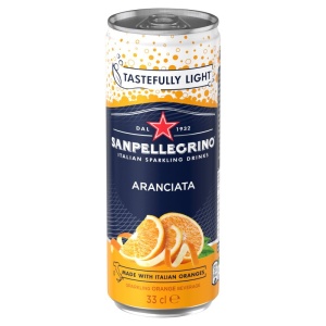 San Pellegrino Orange Aranciata Can 330Ml (24 Pack)