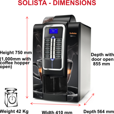 Necta SOLISTA Compact Auto Hot Drink Machine