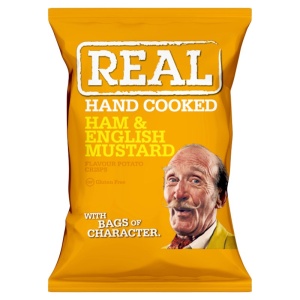 Real Crisps Ham & English Mustard 35g (24 Pack)