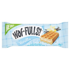 Waf*FULLS! Vanilla Cream Waffle Sandwich 50g (48 Pack)