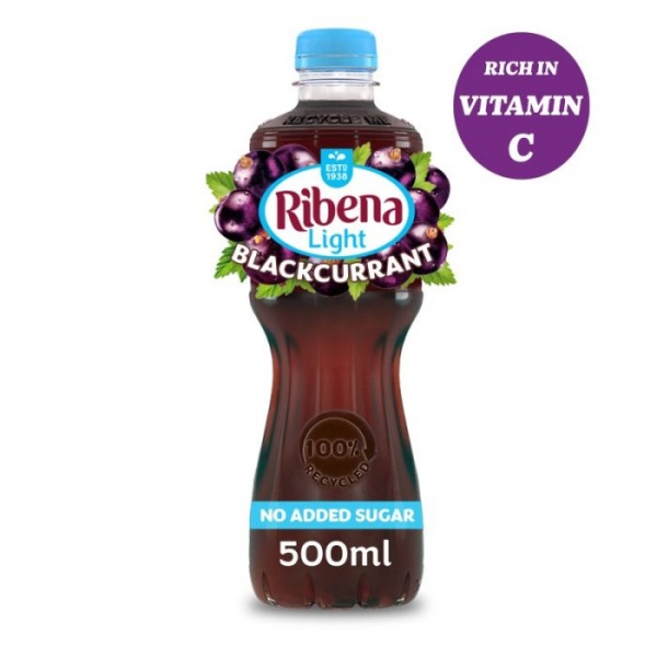 Ribena Blackcurrant Light 500ml (12 Pack)