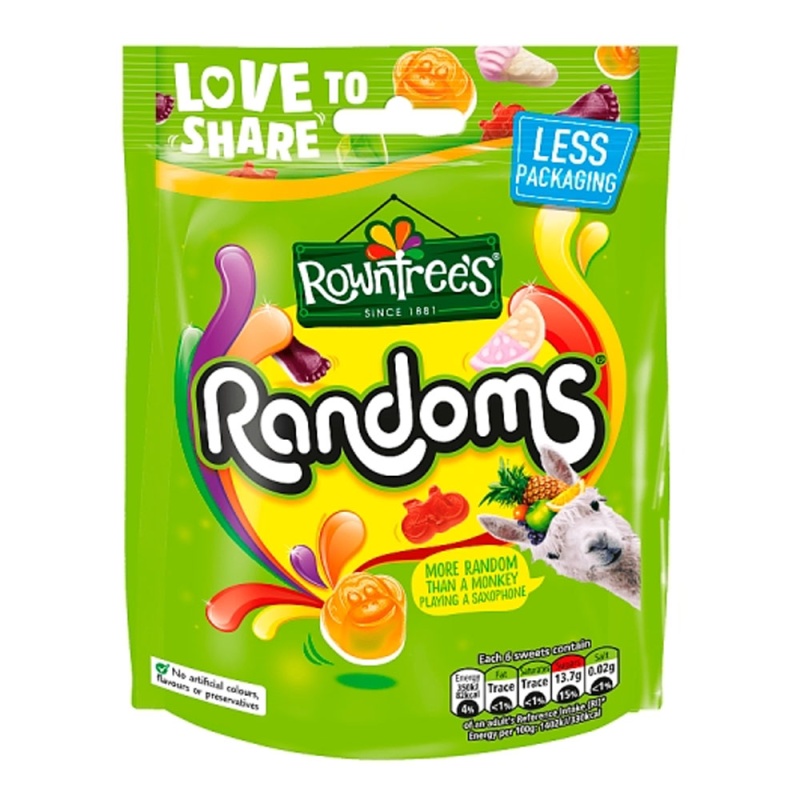 Nestle Rowntrees Randoms Pouch 150G (9 Pack)