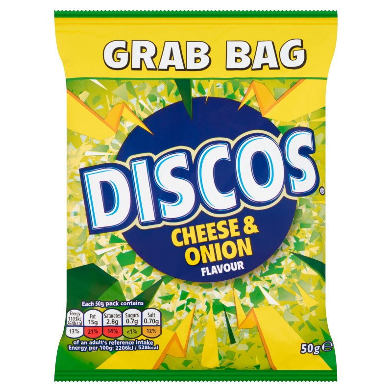 Discos Cheese & Onion Grab Bag 50G (28 Pack)