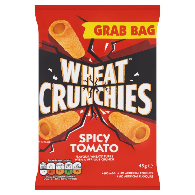 Wheat Crunchies Spicy Tomato Grab Bag 45G (32 Pack)