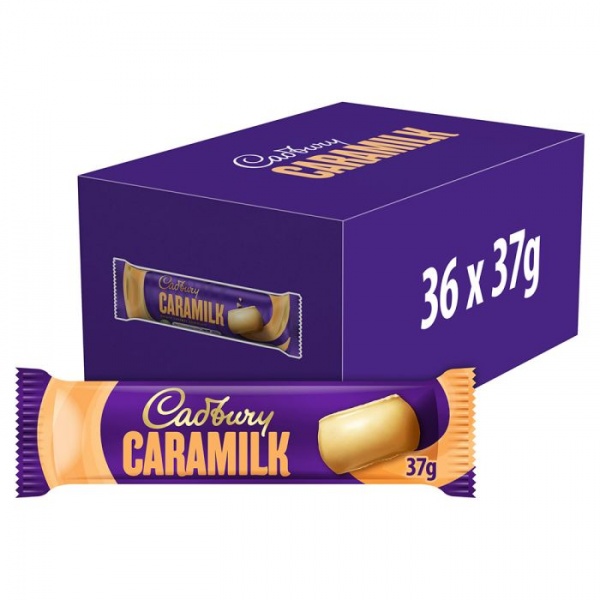 Cadbury Caramilk Golden Caramel Chocolate Bar 37G (36 Pack)