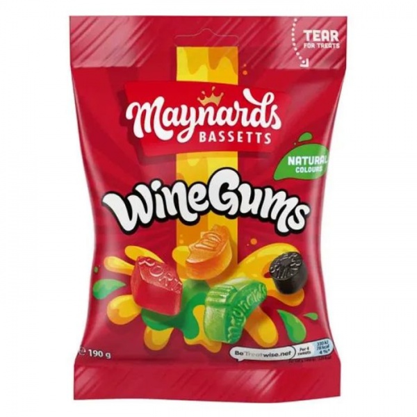 Cadbury Maynards Wine Gums Bag 165g (10 Pack)