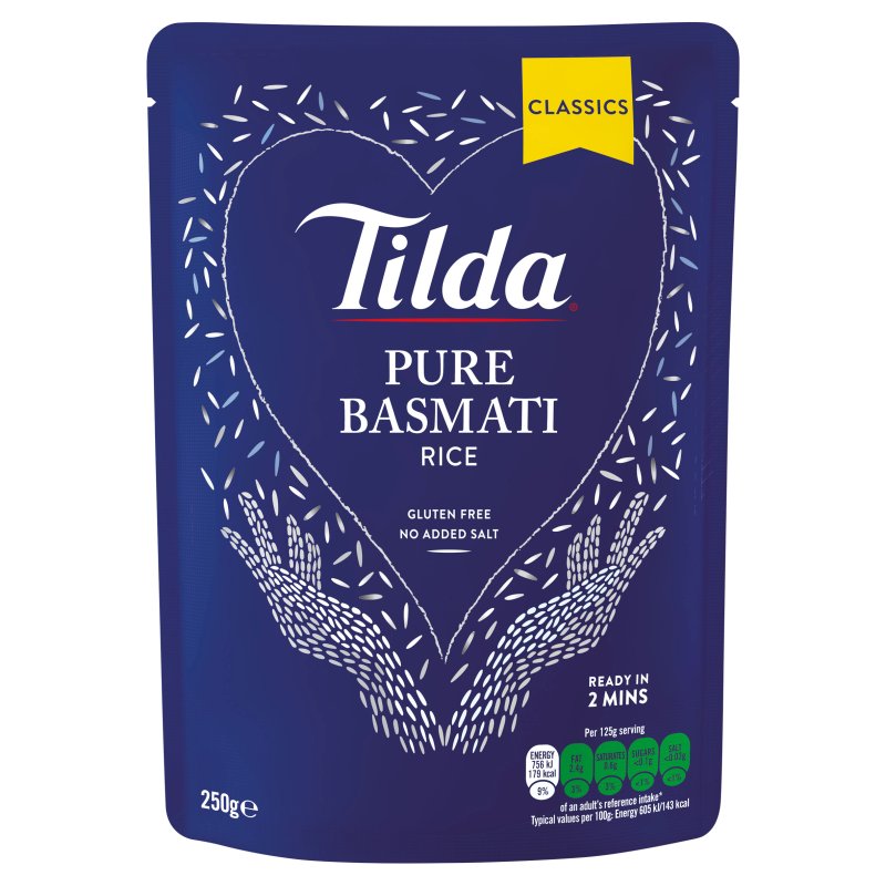 Tilda Pure Basmati Microwave Rice 250G (6 Pack)