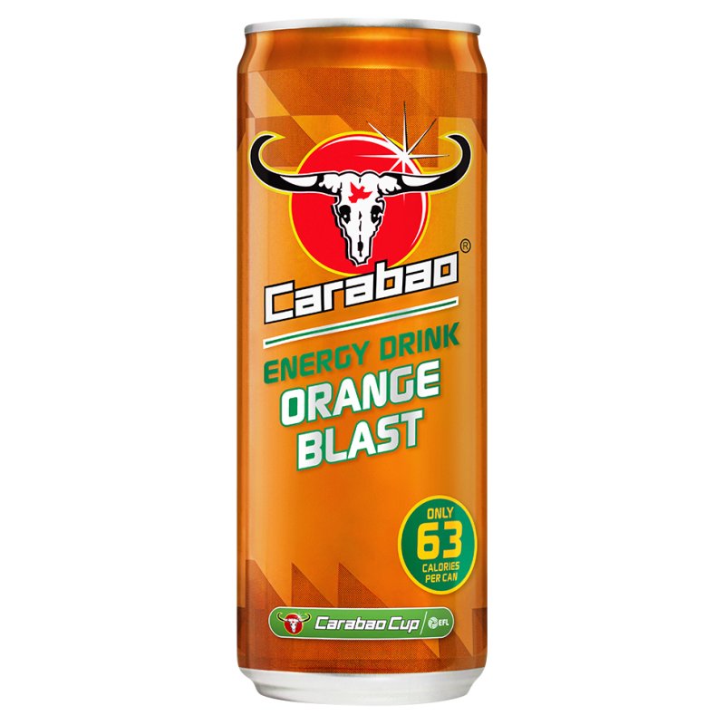 Carabao Orange Blast Energy Can 330Ml (12 Pack)