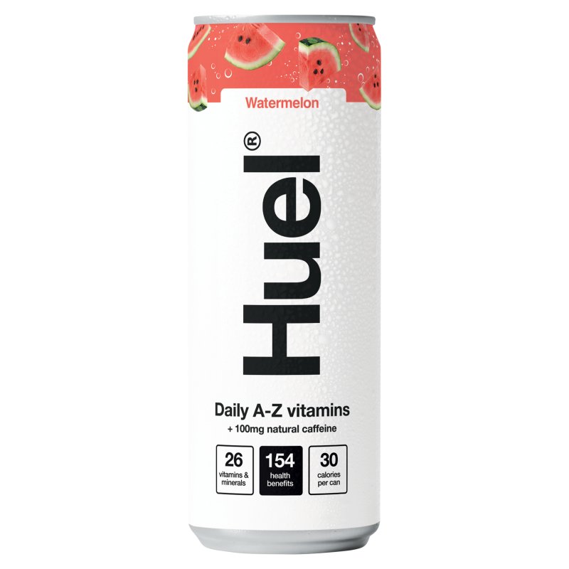 Huel Vitamin Watermelon Sparkling Water Can 330Ml (12 Pack)