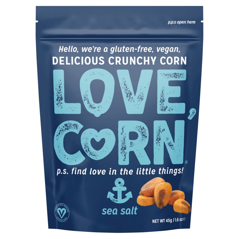 Love Corn Sea Salt Crunchy Corn 45G (10 Pack)