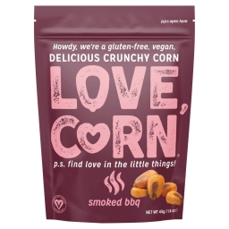 Love Corn Smoked Bbq Crunchy Corn 45G (10 Pack)