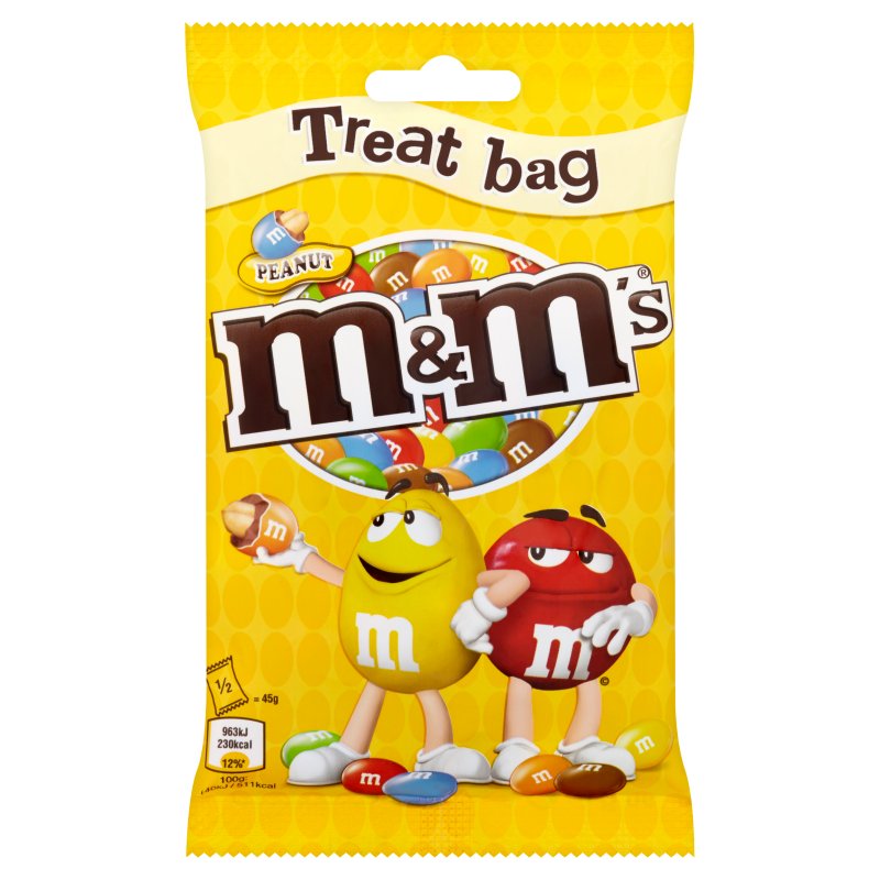 M&M'S Peanut Treat Bag 82G (16 Pack)