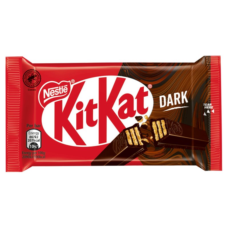 Kit Kat Dark 4 Finger Chocolate Biscuit 41.5G (24 Pack)