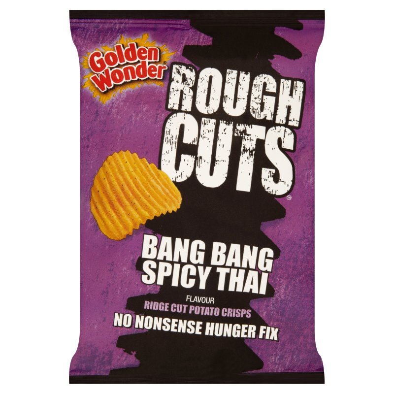 Golden Wonder Rough Cut Bang Bang Spicy Thai Crisps 50g (36 Pack)