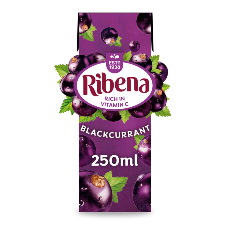 Ribena Blackcurrant Cartons 250ml (24 Pack)